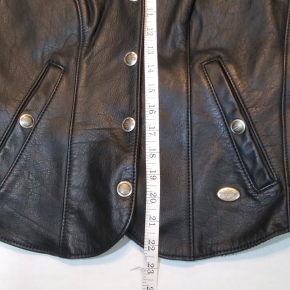 Harley Davidson Women's Leather Vest - Picture 10 of 12